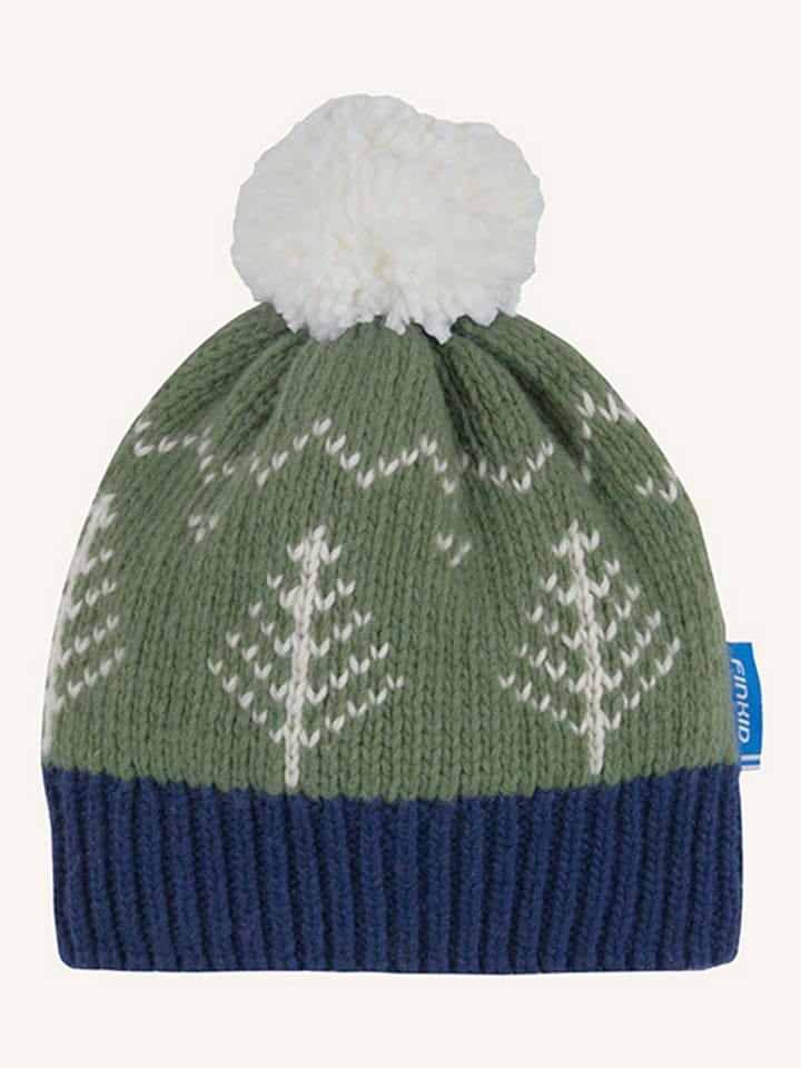 finkid Czapka "Peikko" w kolorze zielonym rozmiar: 48-50 cm