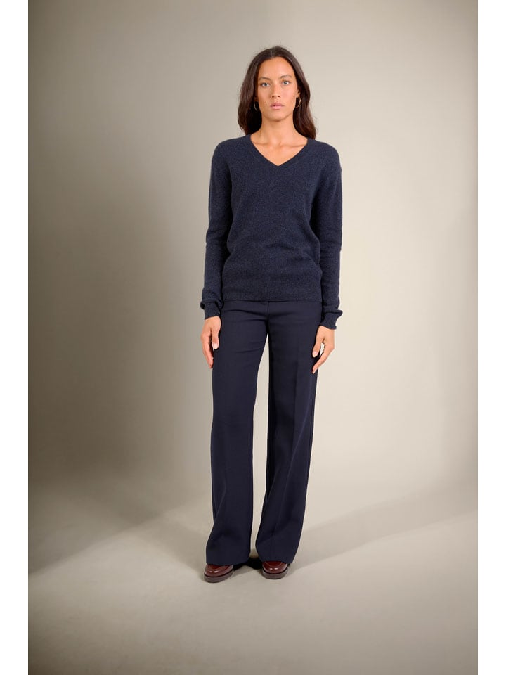 Perfect Cashmere Kaszmirowy sweter "Gardoria" w kolorze granatowym rozmiar: M