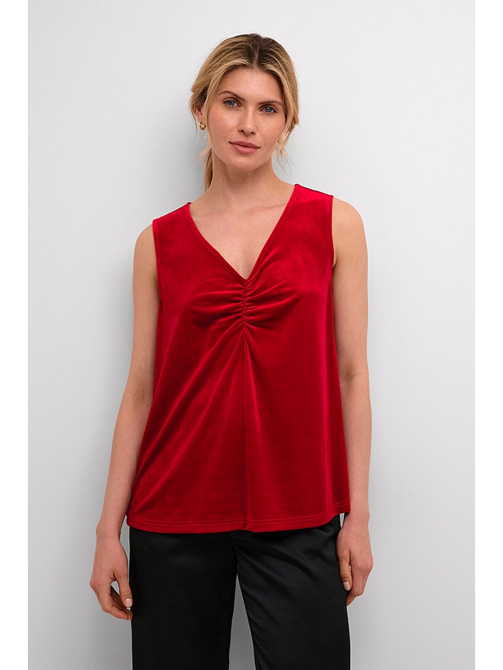 Cream Top "Ativa" w kolorze czerwonym rozmiar: L