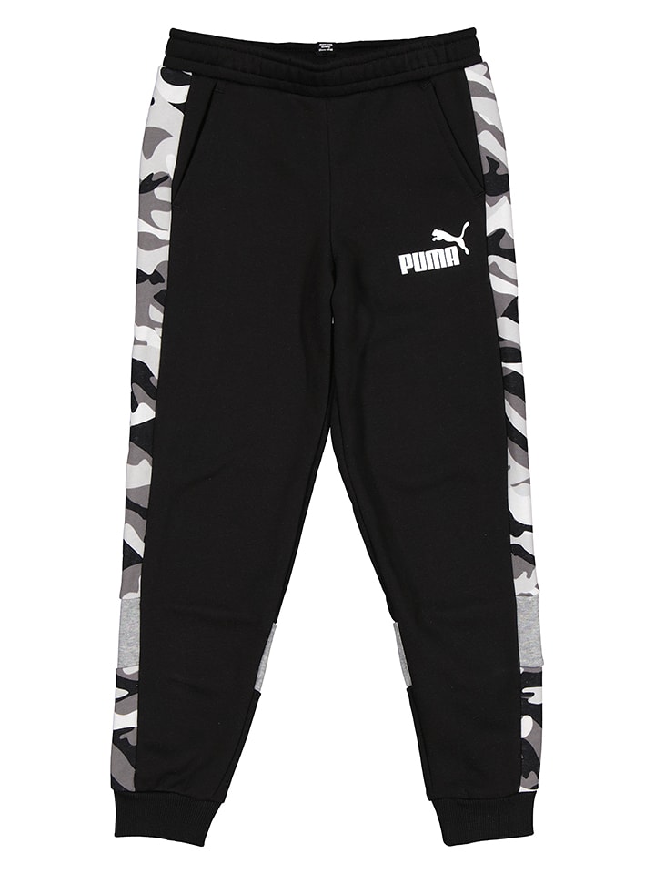 Puma Spodnie dresowe w kolorze czarno-białym rozmiar: 176