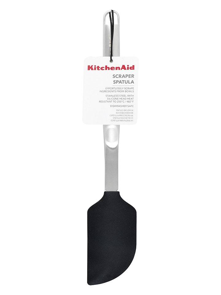 KitchenAid Łopatka "Premium" w kolorze srebrno-czarnym do ciasta - dł. 31,4 cm rozmiar: onesize