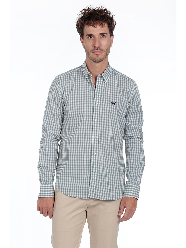 The Time of Bocha Koszula w kolorze zielono-białym rozmiar: XL