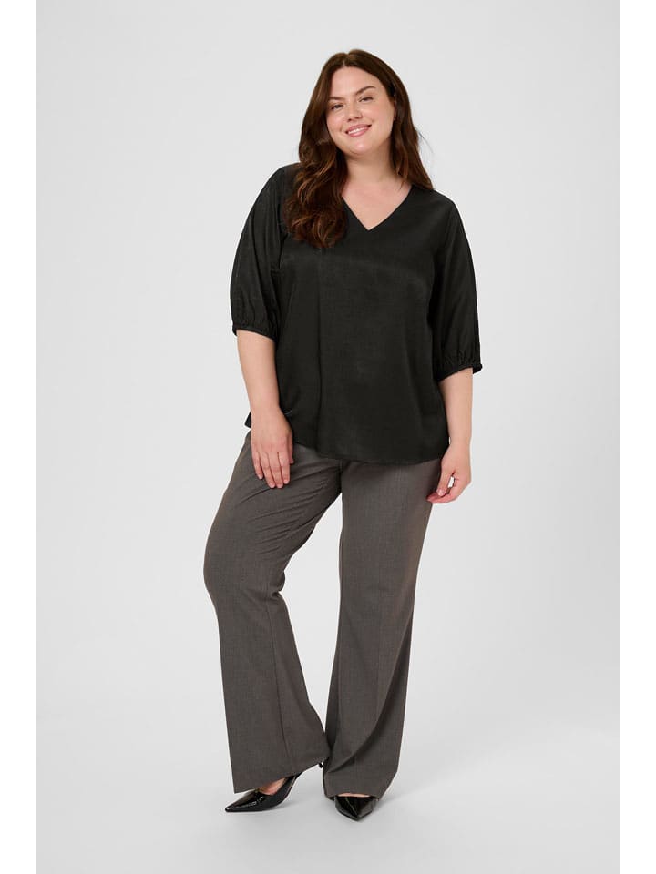 KAFFE curve Bluzka "Ada" w kolorze czarnym rozmiar: 44