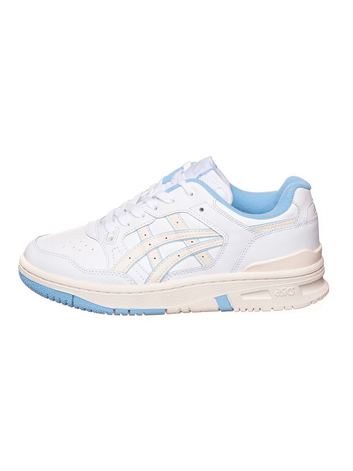 asics Skórzane sneakersy w kolorze biało-błękitno-kremowym rozmiar: 42,5