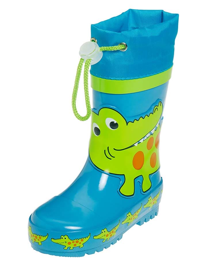 Playshoes Kalosze w kolorze zielono-turkusowym rozmiar: onesize