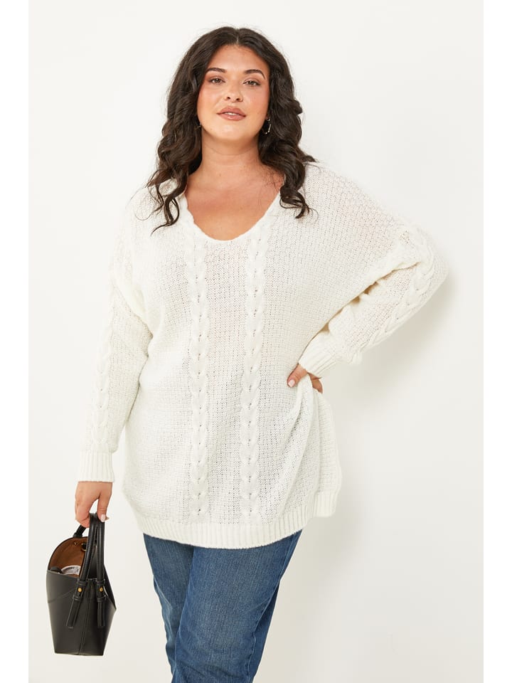 Curvy Lady Sweter w kolorze kremowym rozmiar: 44/46