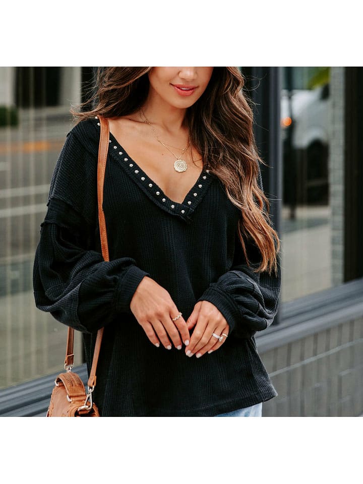 Milan Kiss Bluzka w kolorze czarnym rozmiar: S