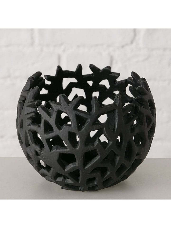 Boltze Świecznik "Philis" w kolorze czarnym - wys. 9,5 x Ø 12,5 cm rozmiar: onesize