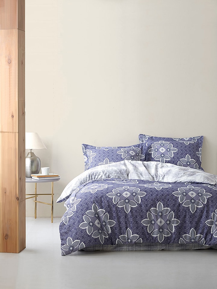 Colorful Cotton Komplet pościeli renforcé w kolorze niebieskim rozmiar: 135x200 cm