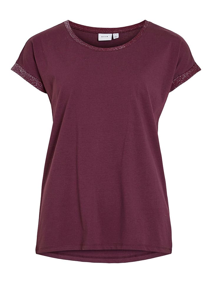 Vila Koszulka "Dreamers" w kolorze bordowym rozmiar: S