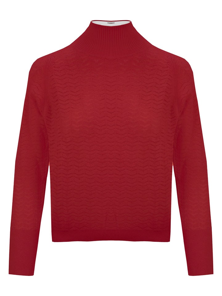 Malo Optimum Sweter w kolorze czerwonym rozmiar: L