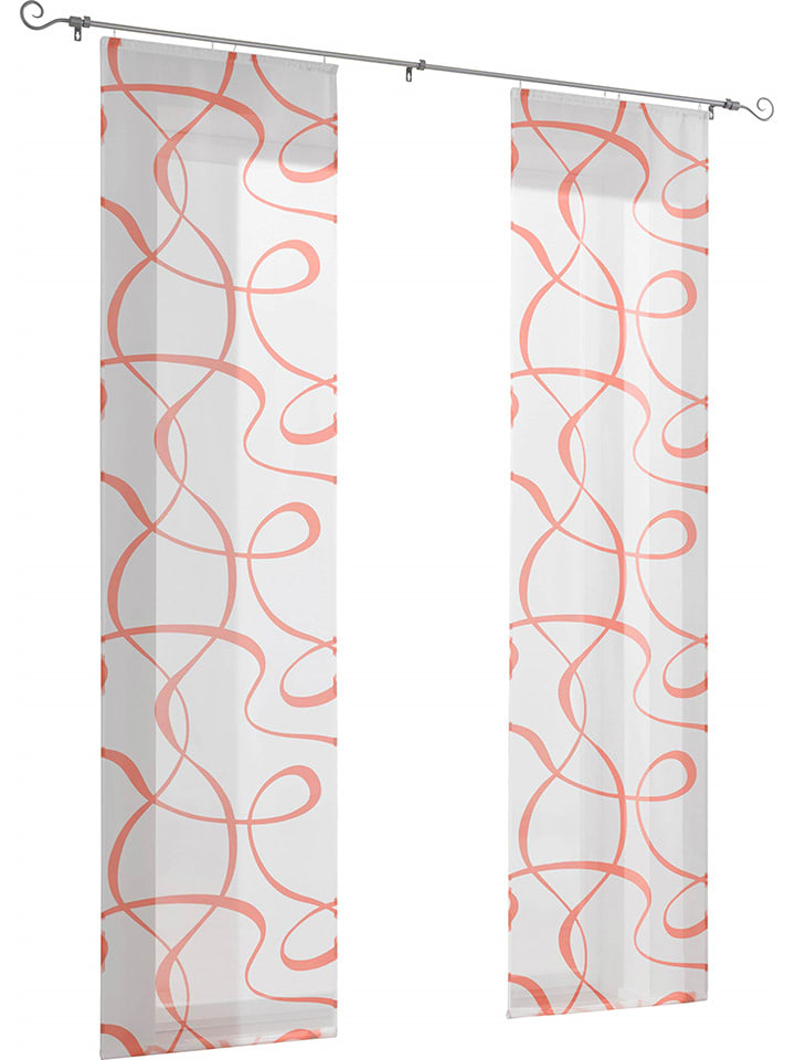 heine home Zasłona przesuwna w kolorze białym rozmiar: 145x60 cm