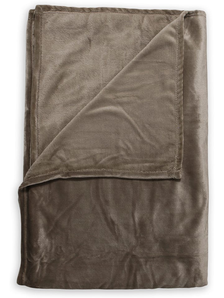 Zo!Home Pled "Cara" w kolorze szarobrązowym rozmiar: 140x200 cm