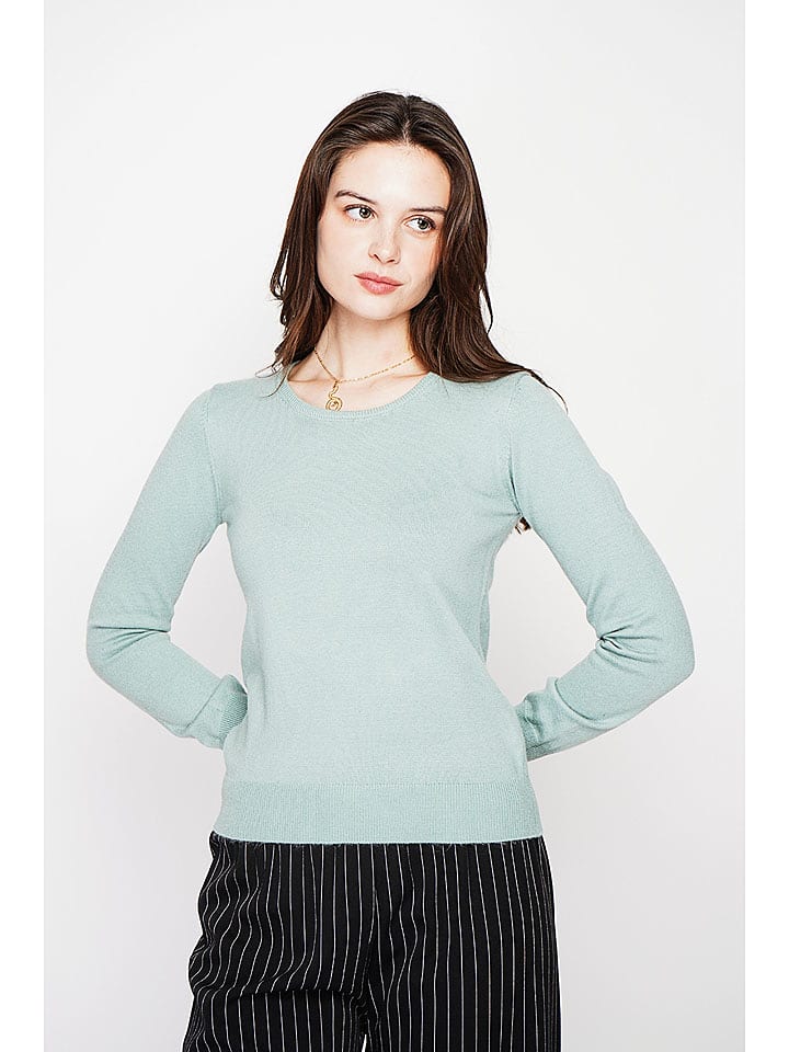 ASSUILI Sweter w kolorze miętowym rozmiar: 36