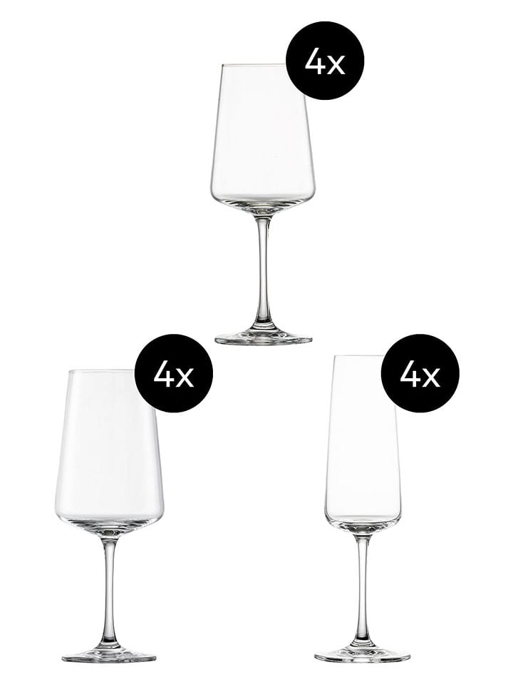 Schott Zwiesel 12-częściowy zestaw "Miovino" rozmiar: onesize