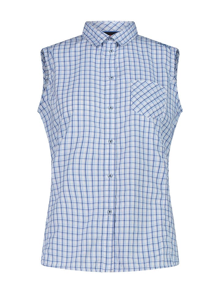 CMP Bluzka funkcyjna w kolorze błękitno-białym rozmiar: 40