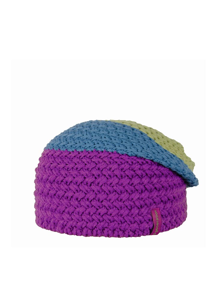 Döll Czapka beanie w kolorze zielono-niebiesko-fioletowym rozmiar: 53