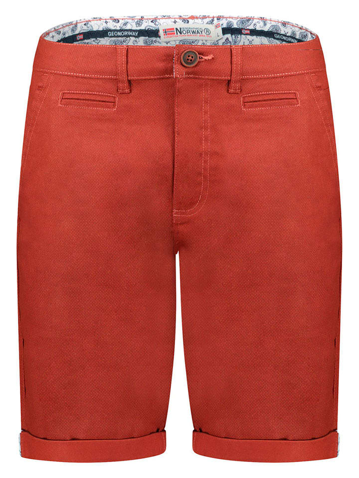 Geographical Norway Bermudy "Pacome" w kolorze czerwonym rozmiar: L