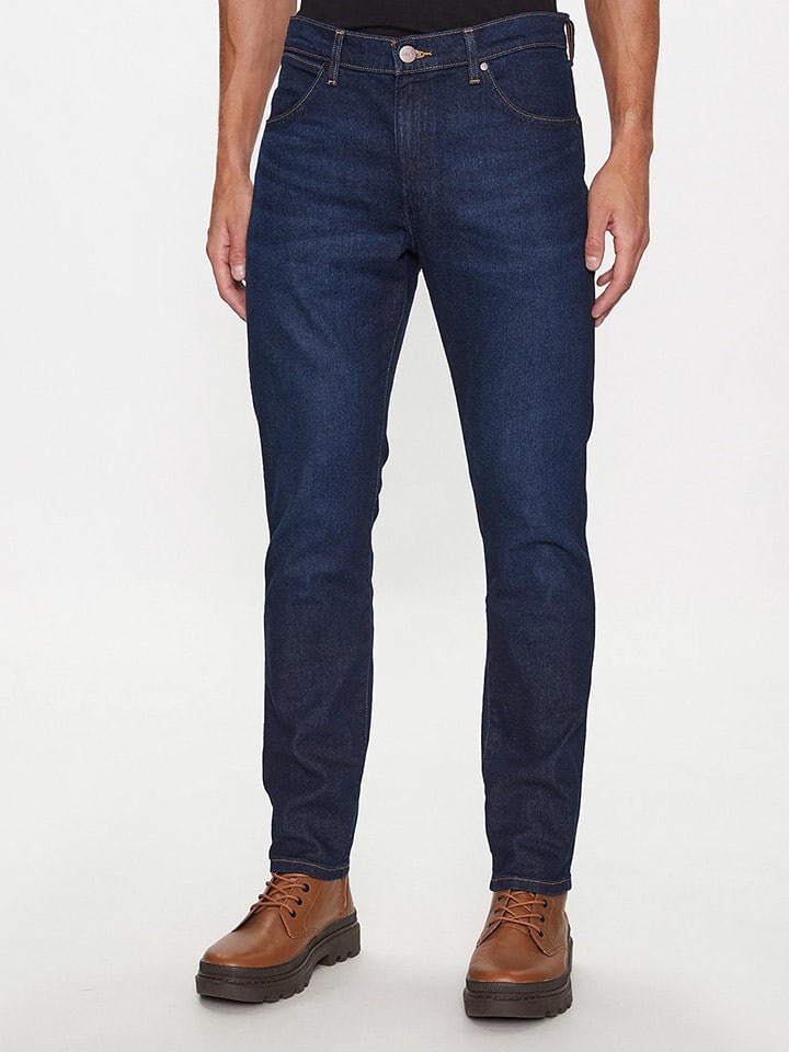 Wrangler Dżinsy "Larston" - Skinny fit - w kolorze granatowym rozmiar: W30/L34