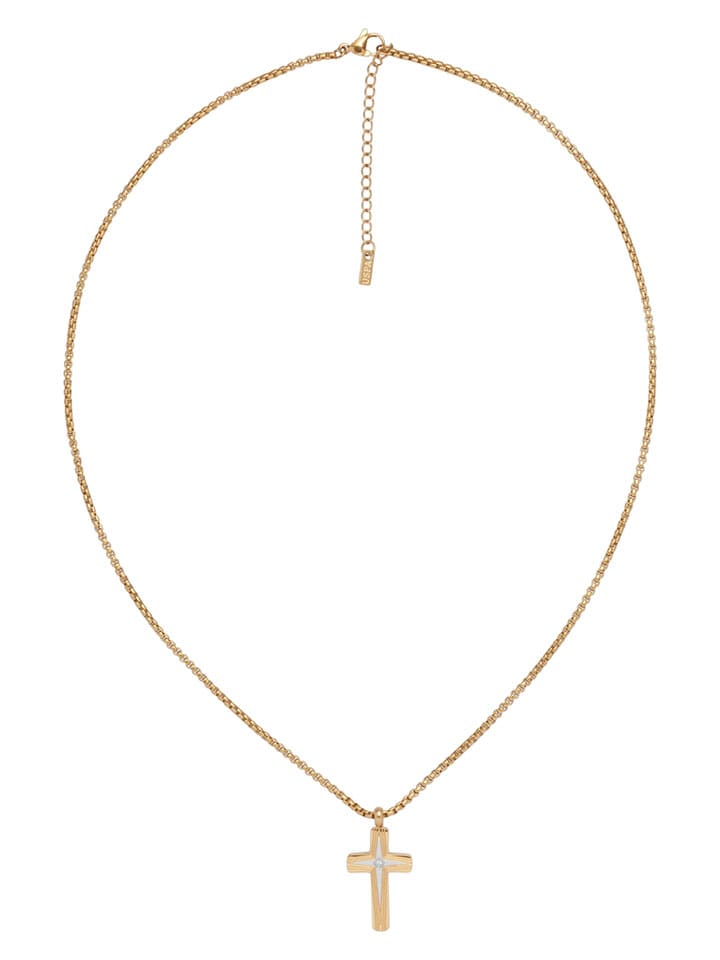 U.S. Polo Assn. Pozłacany naszyjnik z zawieszką - dł. 50 cm rozmiar: onesize