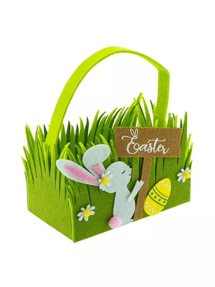 Nordheim Koszyk wielkanocny w kolorze zielonym - 18 x 13 x 11 cm rozmiar: onesize