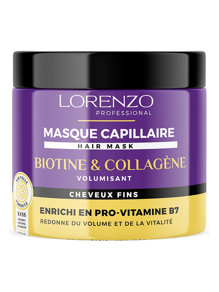 LORENZO Maska "Biotin & Collagen" do włosów - 500 ml rozmiar: onesize