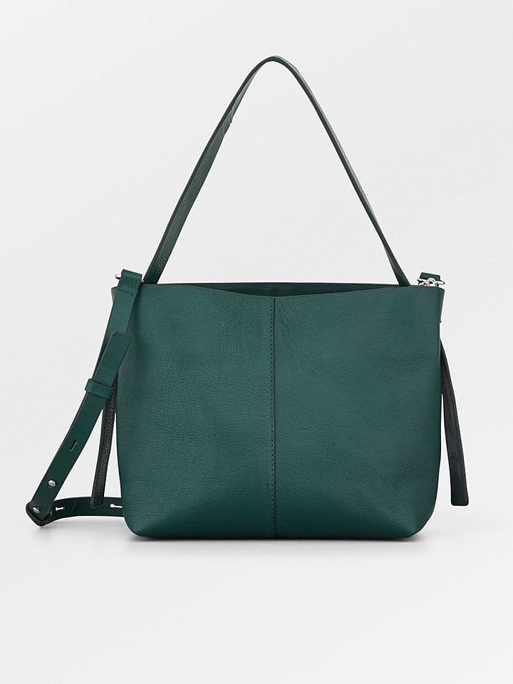 Becksöndergaard Skórzana torebka w kolorze zielonym rozmiar: onesize