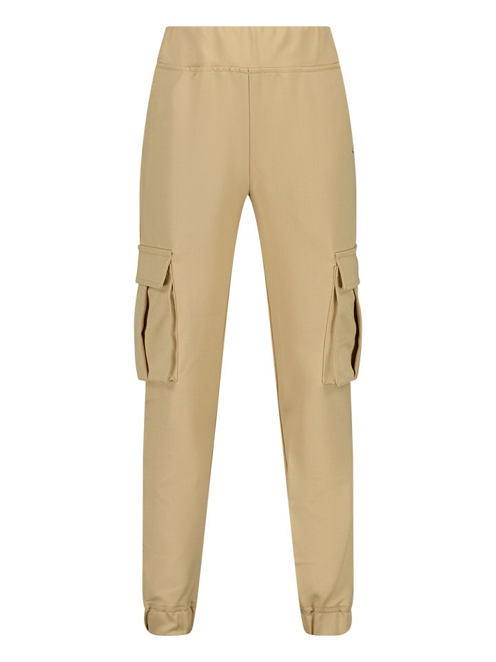 Vingino Spodnie dresowe "Salima" w kolorze beżowym rozmiar: 152