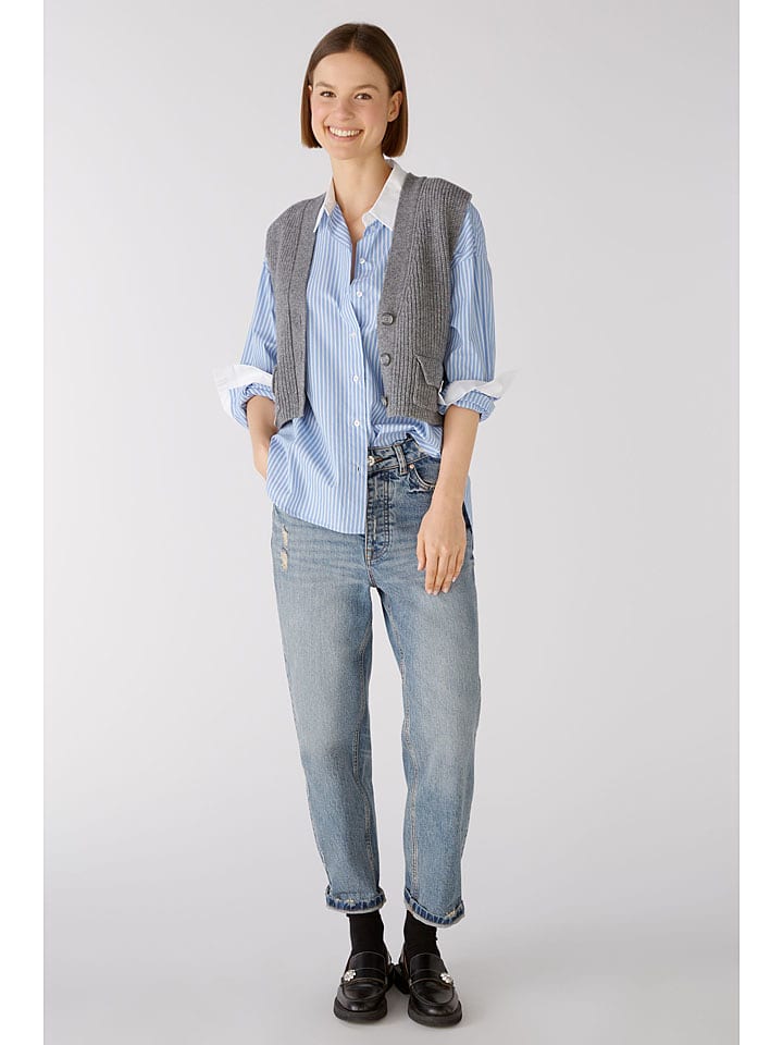 Oui Dżinsy - Mom fit - w kolorze niebieskim rozmiar: 36