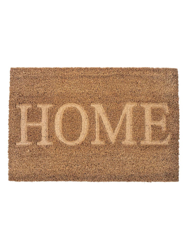 Bizzotto Wycieraczka "Maris" w kolorze jasnobrązowym z włókna kokosowego - 60 x 40 cm rozmiar: onesize