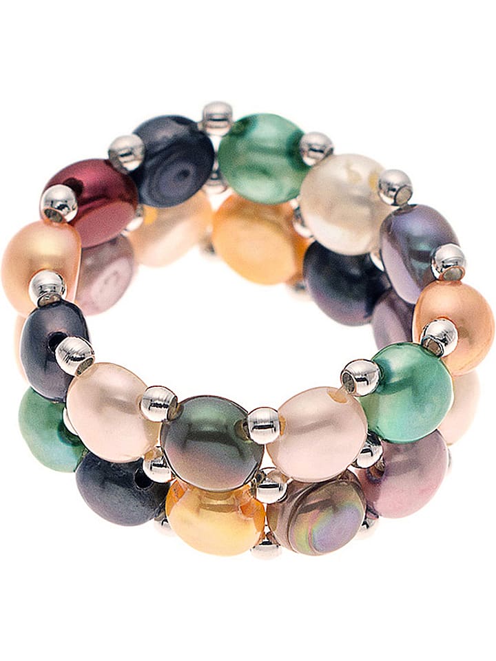 Pearline Pierścionek perłowy w różnych kolorach rozmiar: onesize