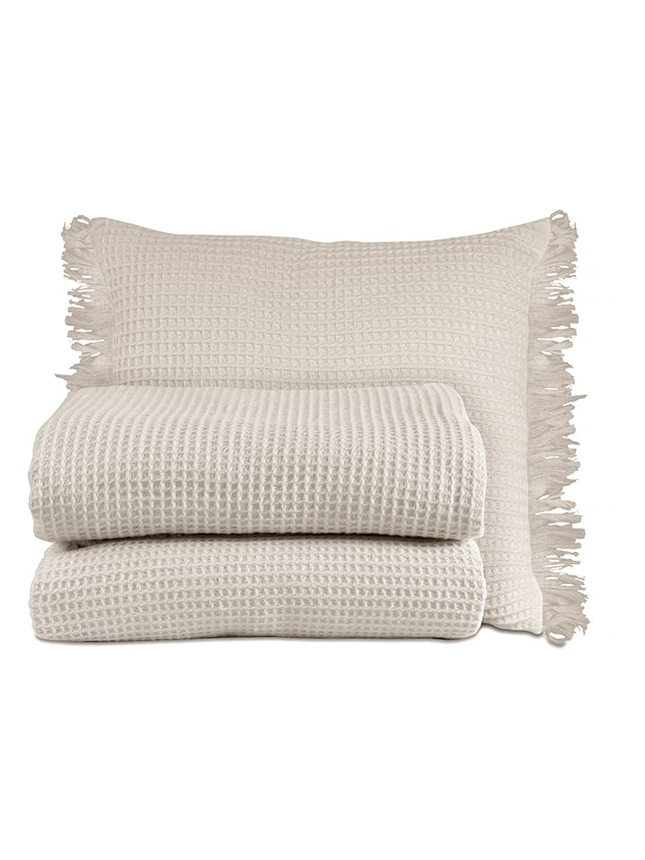 Madre Selva Koc w kolorze kremowym - 240 x 240 cm rozmiar: onesize