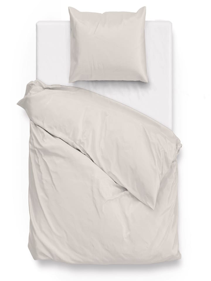 Zo!Home Komplet pościeli w kolorze kremowym z mako-satyny rozmiar: 200x220 cm