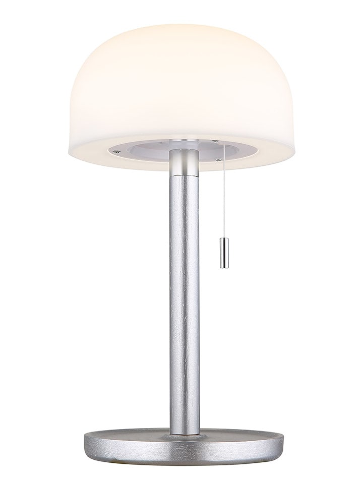 Globo lighting Lampa stołowa LED w kolorze srebrno-białym - wys. 28 x Ø 11 cm rozmiar: onesize
