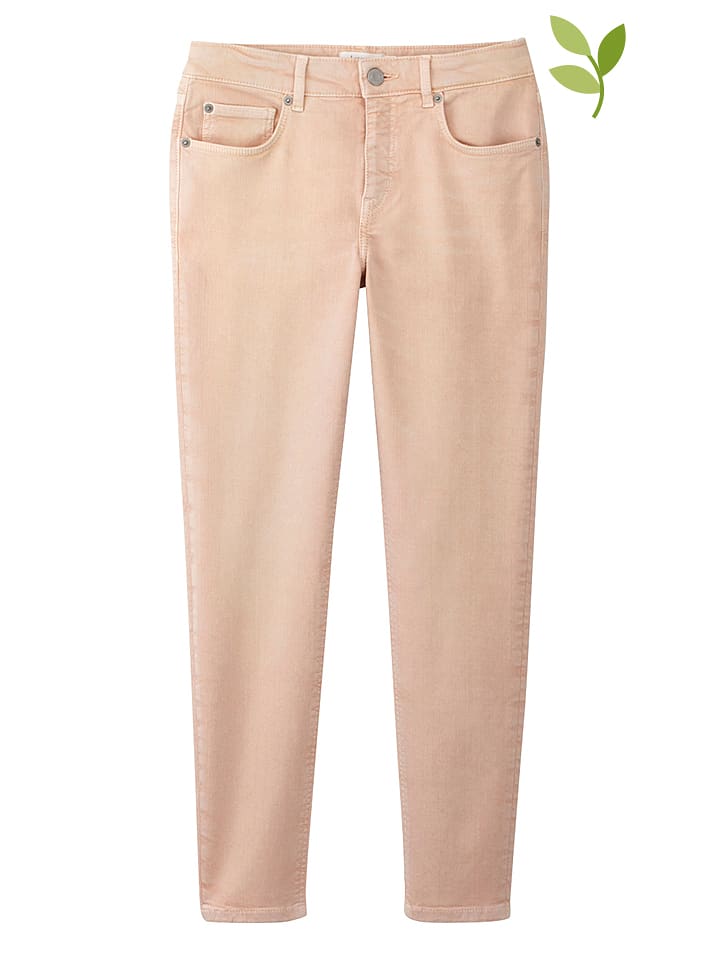 Hessnatur Dżinsy - Skinny fit - w kolorze brzoskwiniowym rozmiar: W33/L29