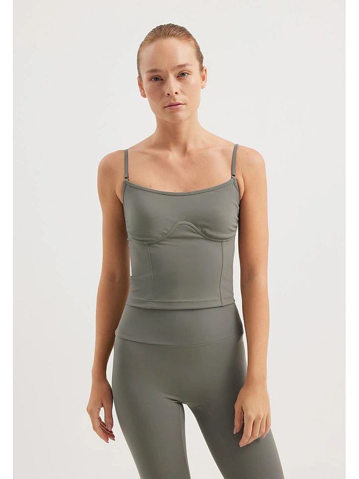 Rethinkit Top funkcyjny "True to body" w kolorze zielonym rozmiar: L