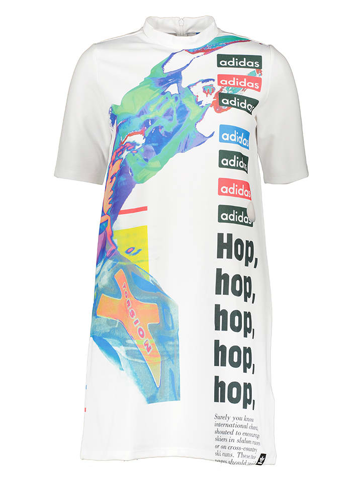 adidas Sukienka "Collective Memories" w kolorze białym ze wzorem rozmiar: 32