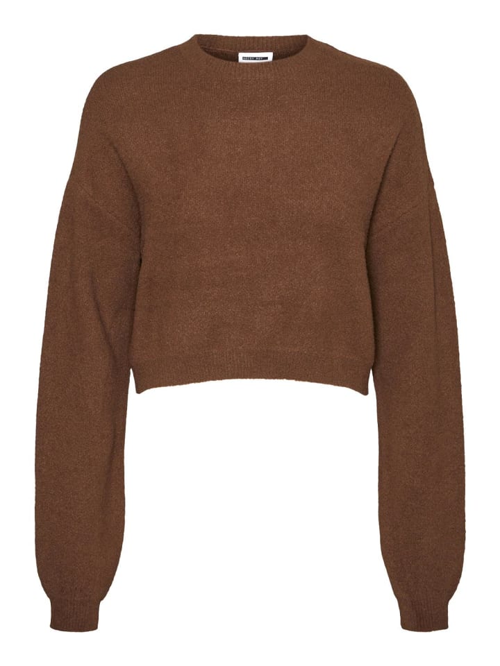 Noisy may Sweter "Neel" w kolorze brązowym rozmiar: XL