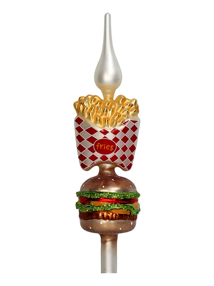 Kersten Szpic "Fastfood" ze wzorem na choinkę - wys. 33 cm rozmiar: onesize