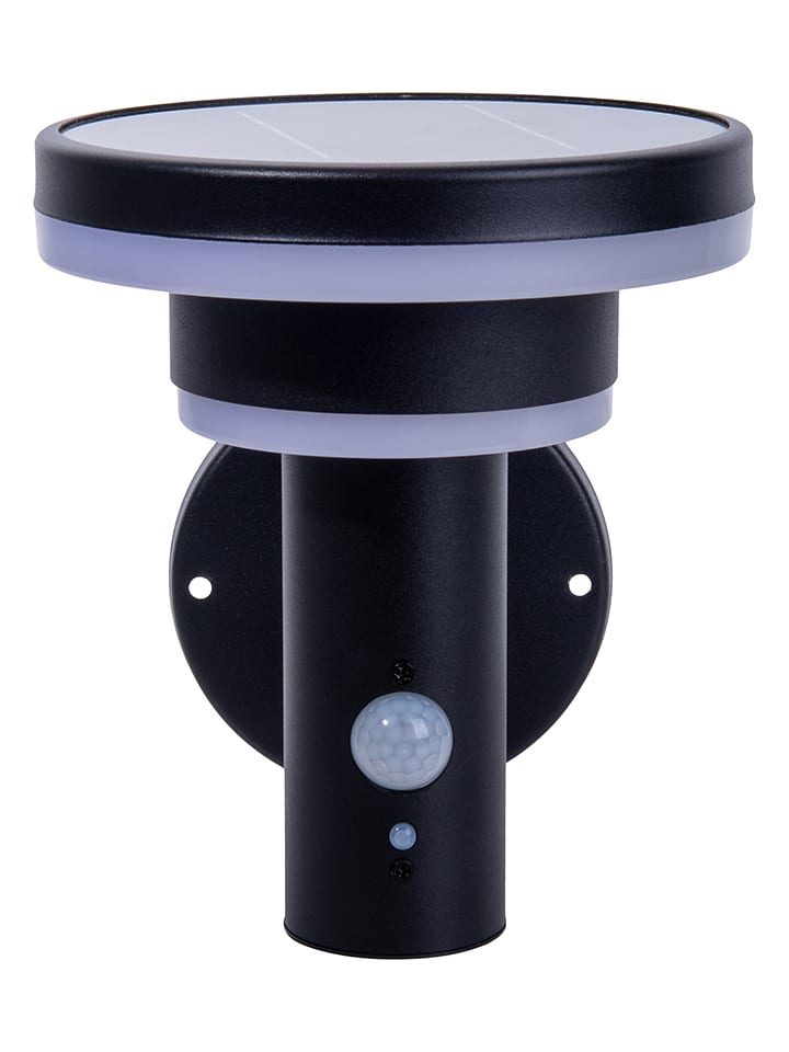 näve Solarna lampa zewnętrzna LED "Nora" w kolorze czarnym - 17,5 x 18 x 16 cm rozmiar: onesize