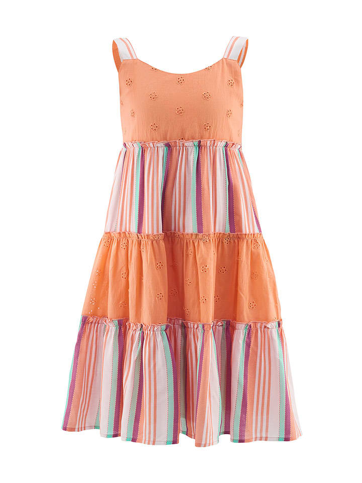 happy girls by Eisend Sukienka w kolorze pomarańczowym ze wzorem rozmiar: 128