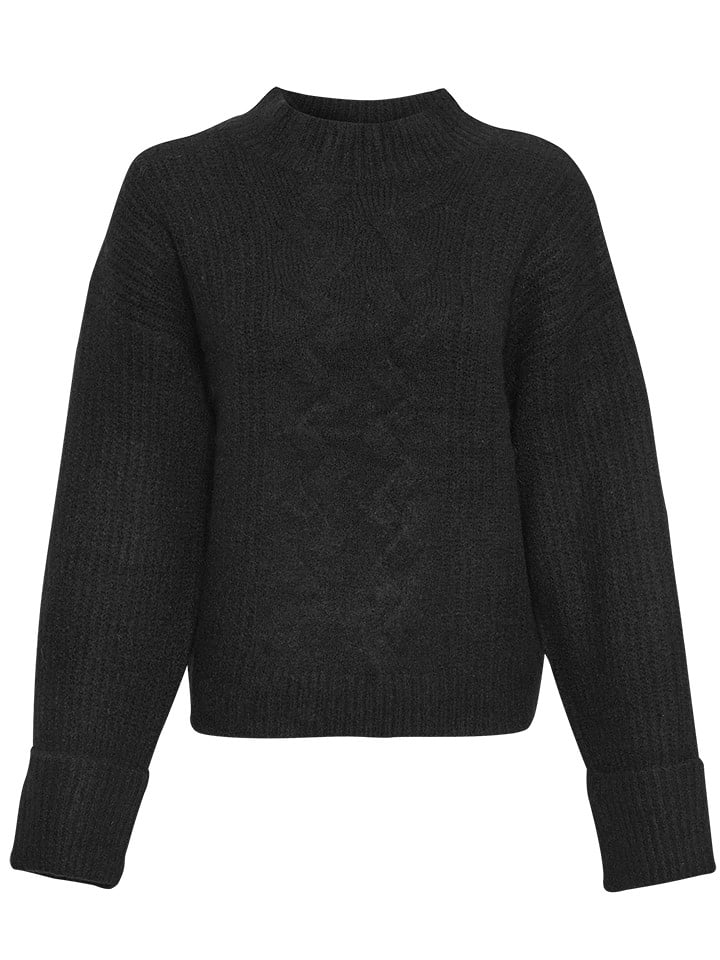 MOSS COPENHAGEN Sweter "Chastine Peggy" w kolorze czarnym rozmiar: S/M