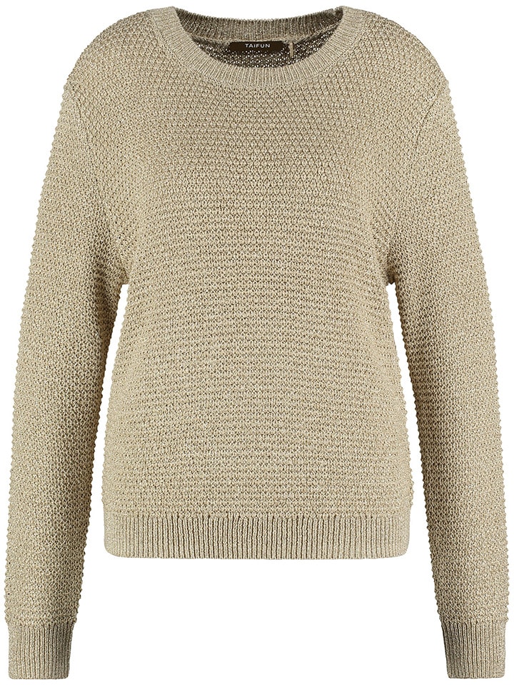 TAIFUN Sweter w kolorze beżowym rozmiar: 40