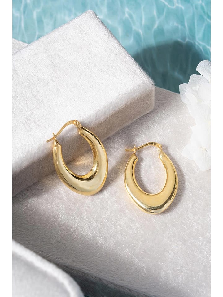 Heliophilia Pozłacane kolczyki-kreole rozmiar: onesize