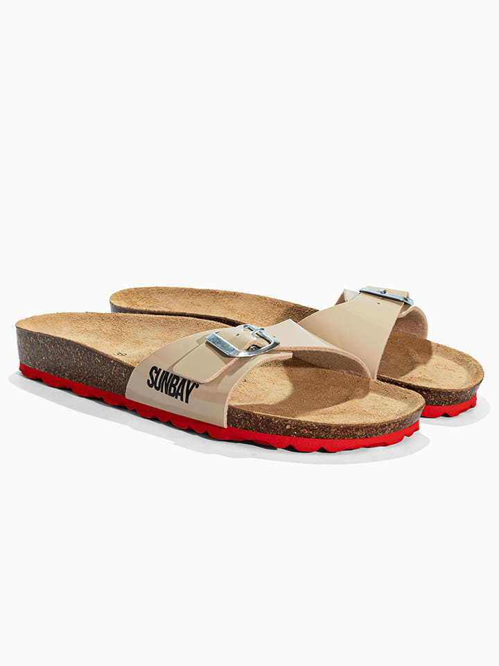 Sunbay Klapki "Alix" w kolorze beżowym rozmiar: 40