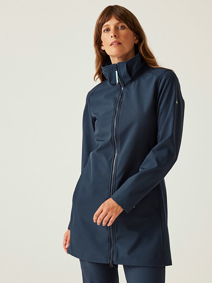 Regatta Płaszcz softshellowy "Carisbrooke" w kolorze granatowym rozmiar: 38