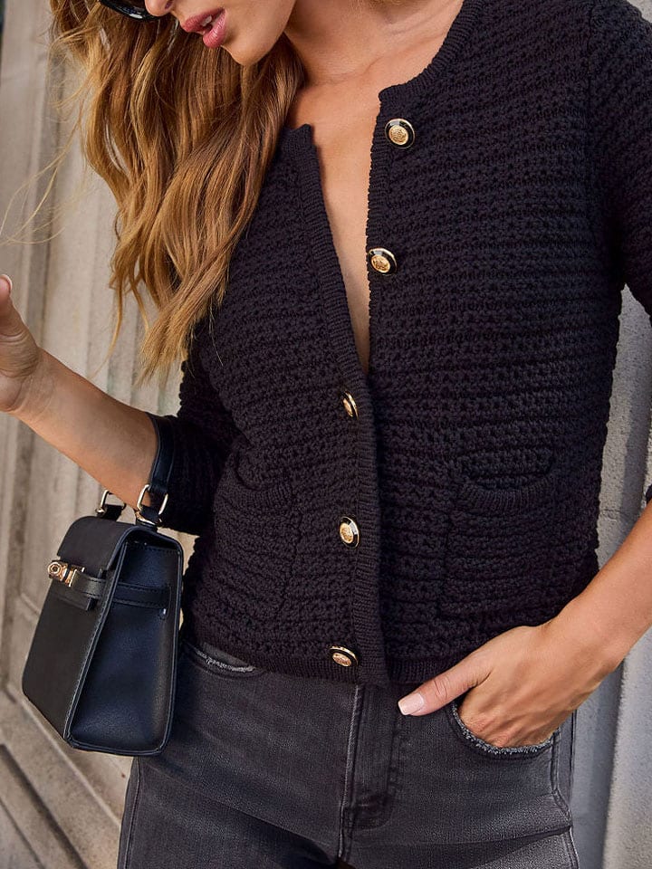 Milan Kiss Kardigan w kolorze czarnym rozmiar: M