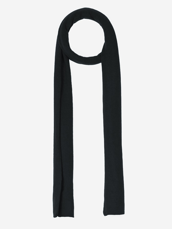 Just Cashmere Kaszmirowy szal "Spencer" w kolorze czarnym - 200 x 30 cm rozmiar: onesize