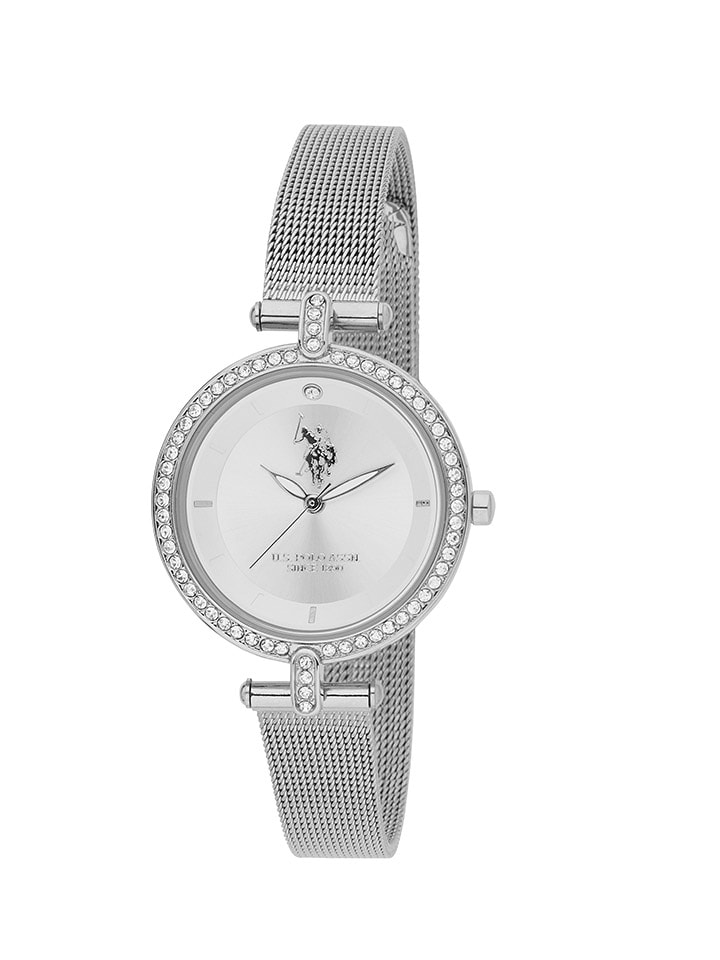 U.S. Polo Assn. Zegarek kwarcowy w kolorze srebrnym rozmiar: onesize