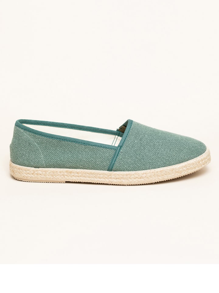 kitz-pichler Espadryle "Camping Linen uni V" w kolorze zielonym rozmiar: 36